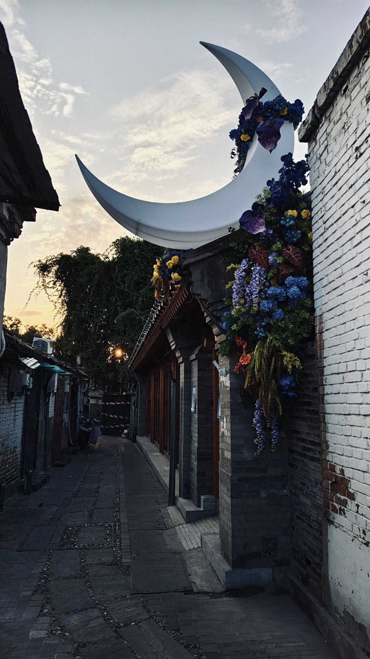 Photo by Romantic Hutong - Moonlit Buildings and Streets