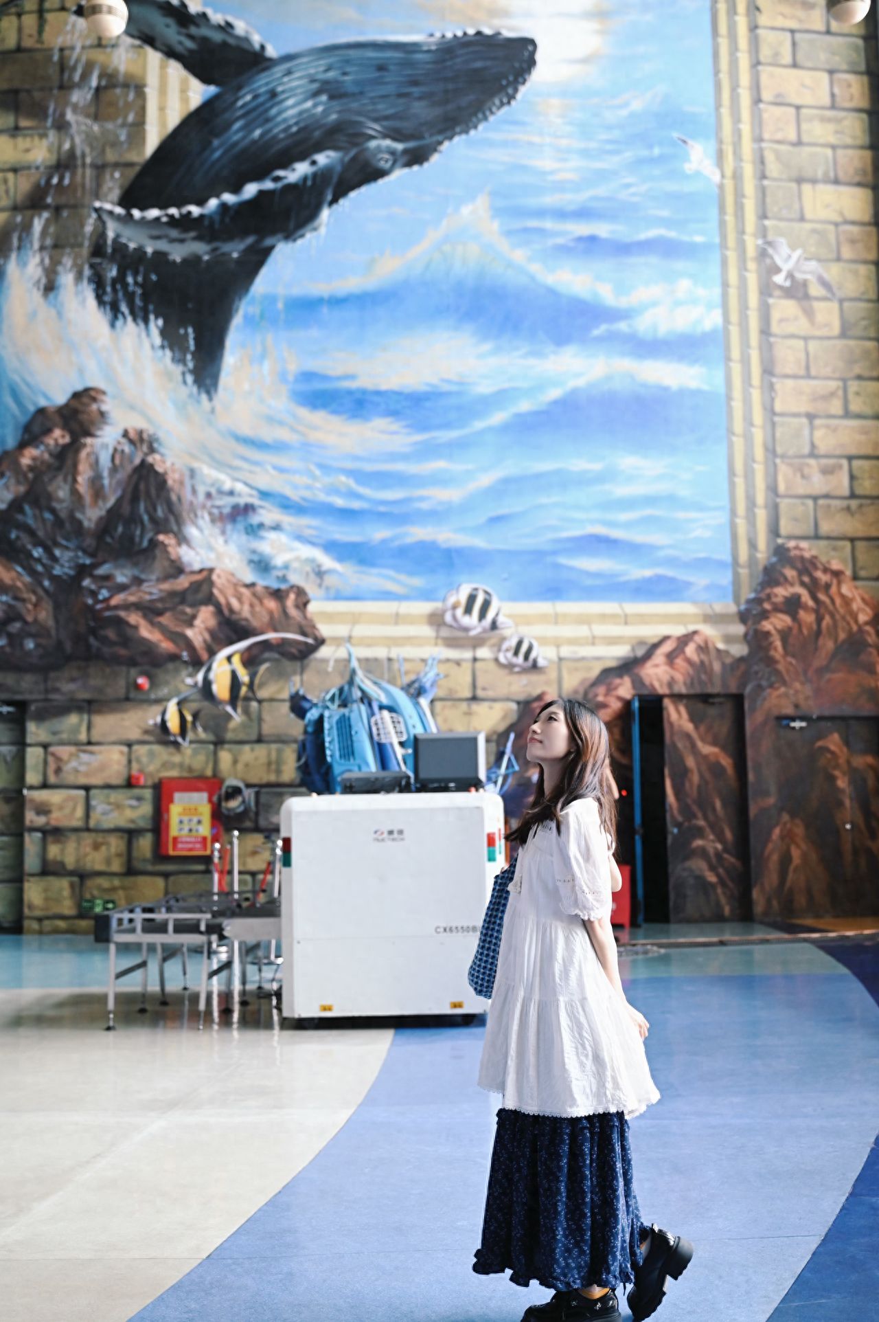 Photo by Beijing Aquarium - Mural of a Whale Leaping Out of the Sea
