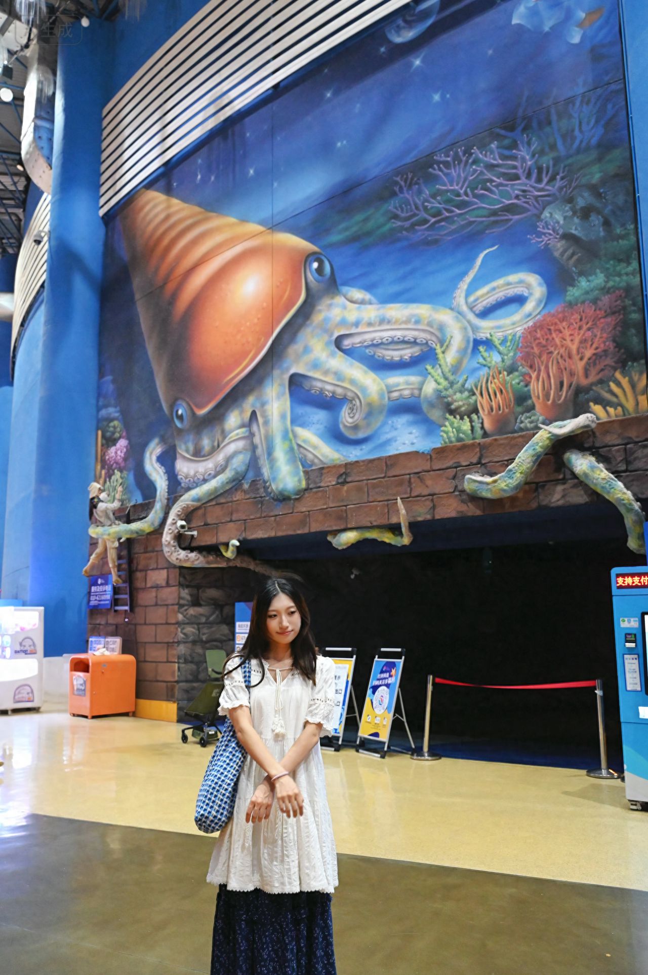 Photo by Beijing Aquarium - Octopus Mural Entrance