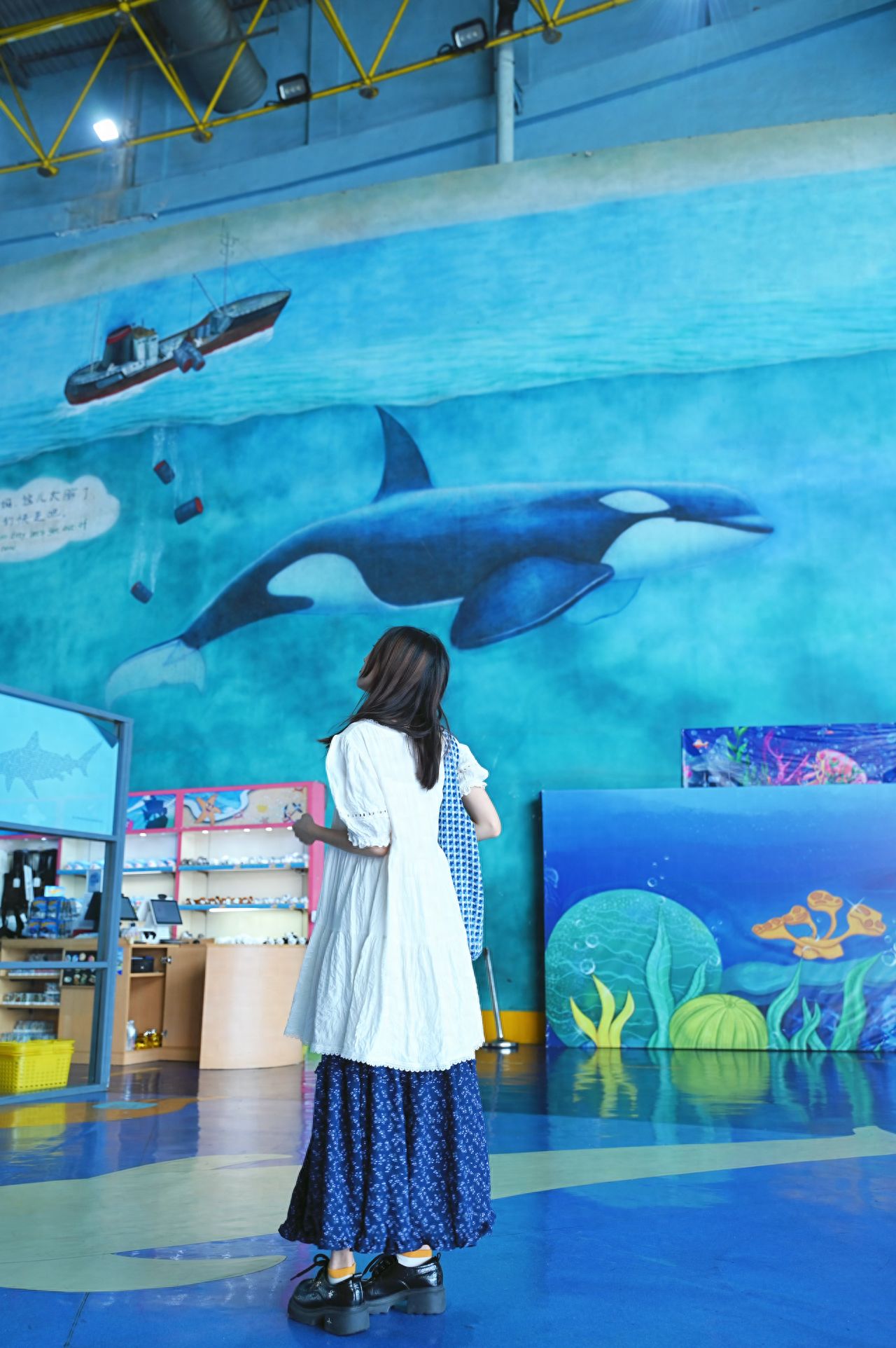 Photo by Beijing Aquarium - Giant Killer Whale Mural