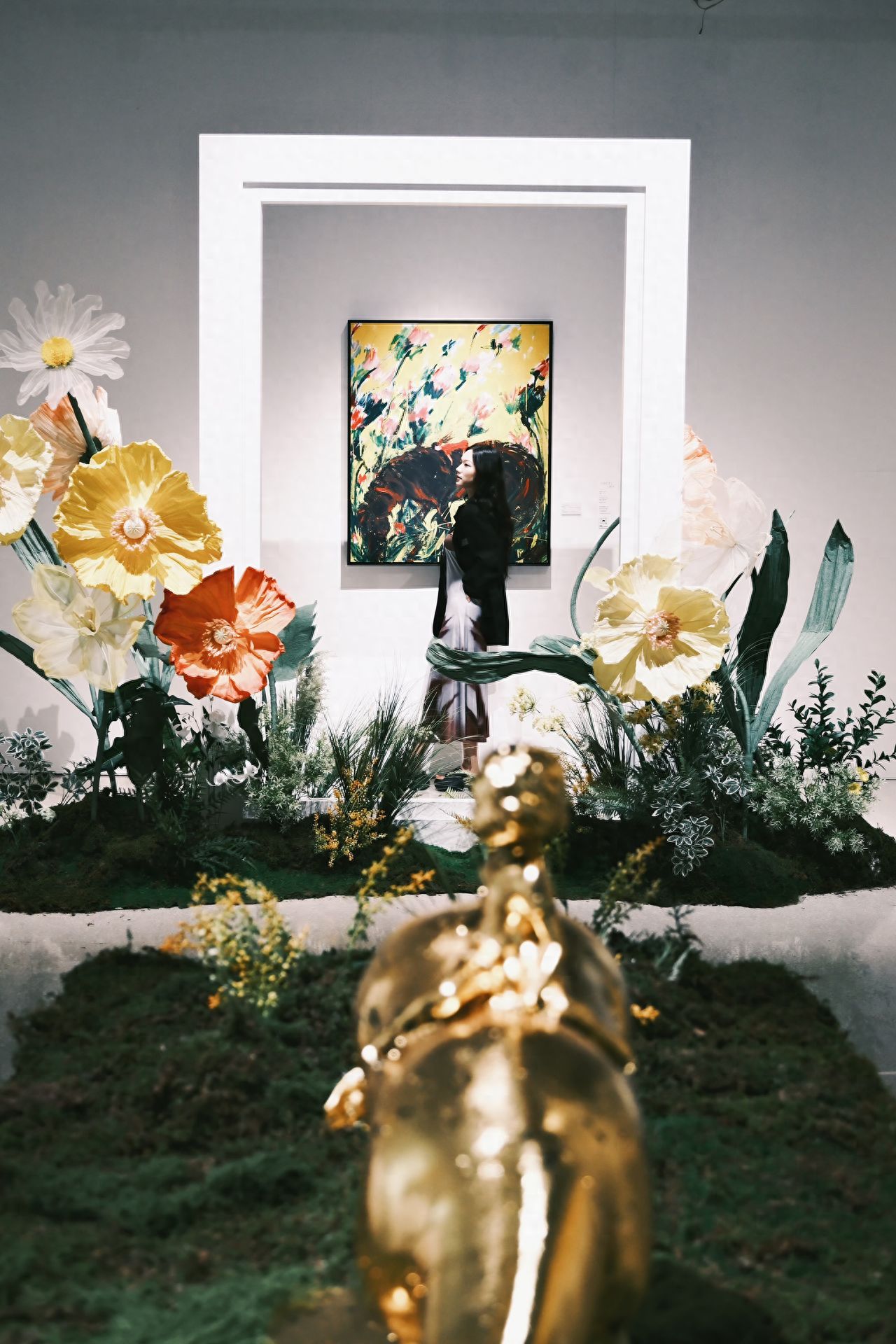 Photo by Beijing Times Art Museum - Flower Installation