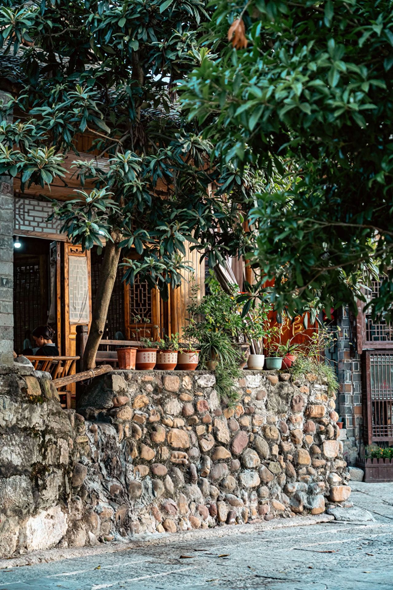 Photo by Biancheng Chameng Scenic Area - Stone Walls and Greenery Architecture