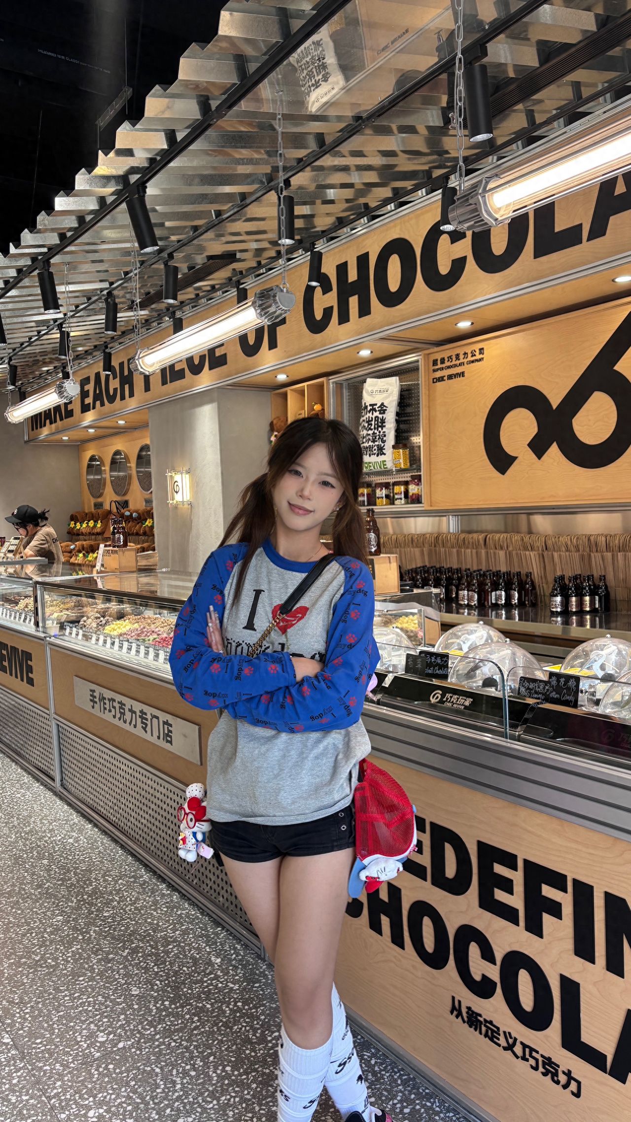 Photo by Qianmen Street - Take a photo with a chocolate-themed decoration shop.