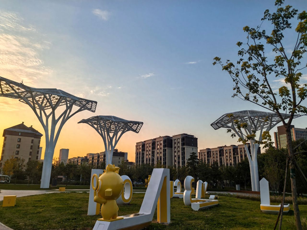 Photo by Wenyu River Park - Anime Sculptures and Architecture