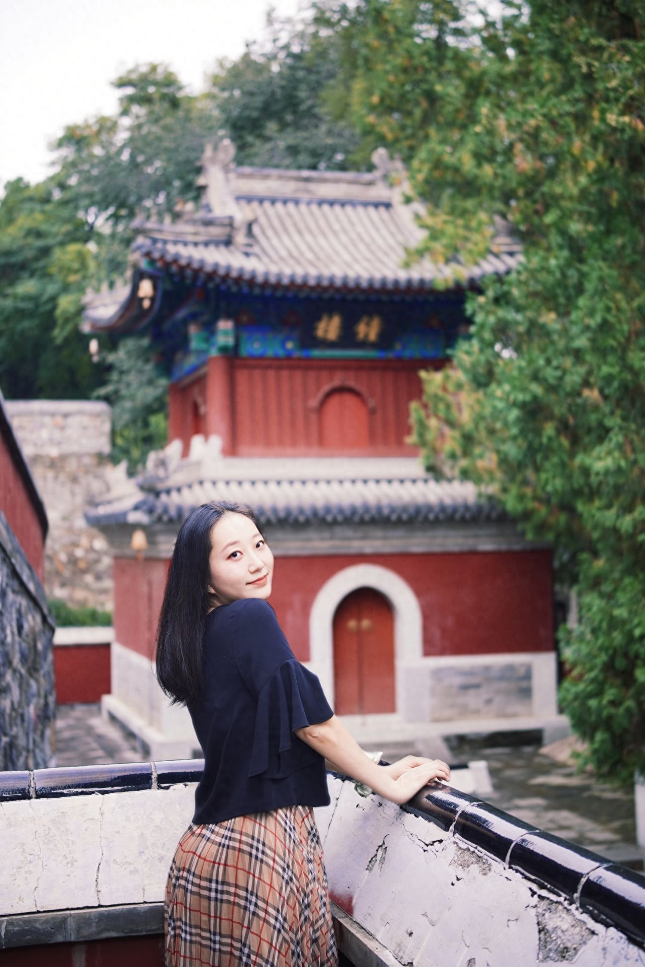 Photo by Beijing Xiangshan Park - Xiangshan Temple Bell Tower Architecture