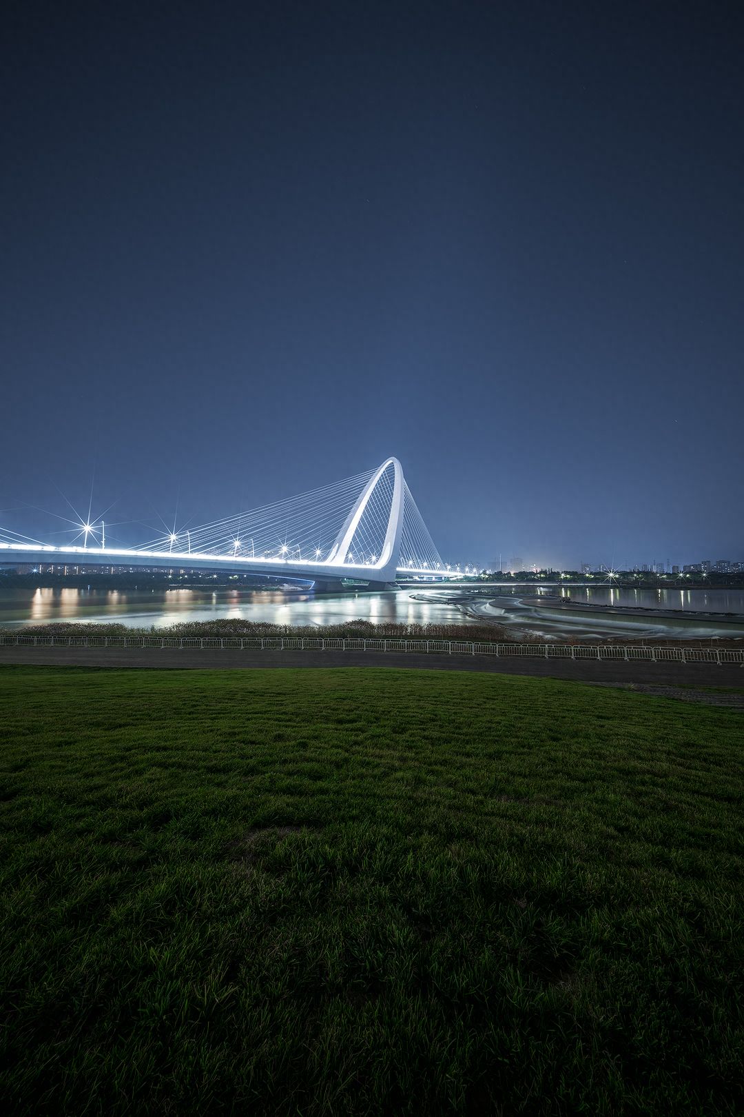 Photo by Shougang Ski Big Jump - Night View of the Bridge Architecture