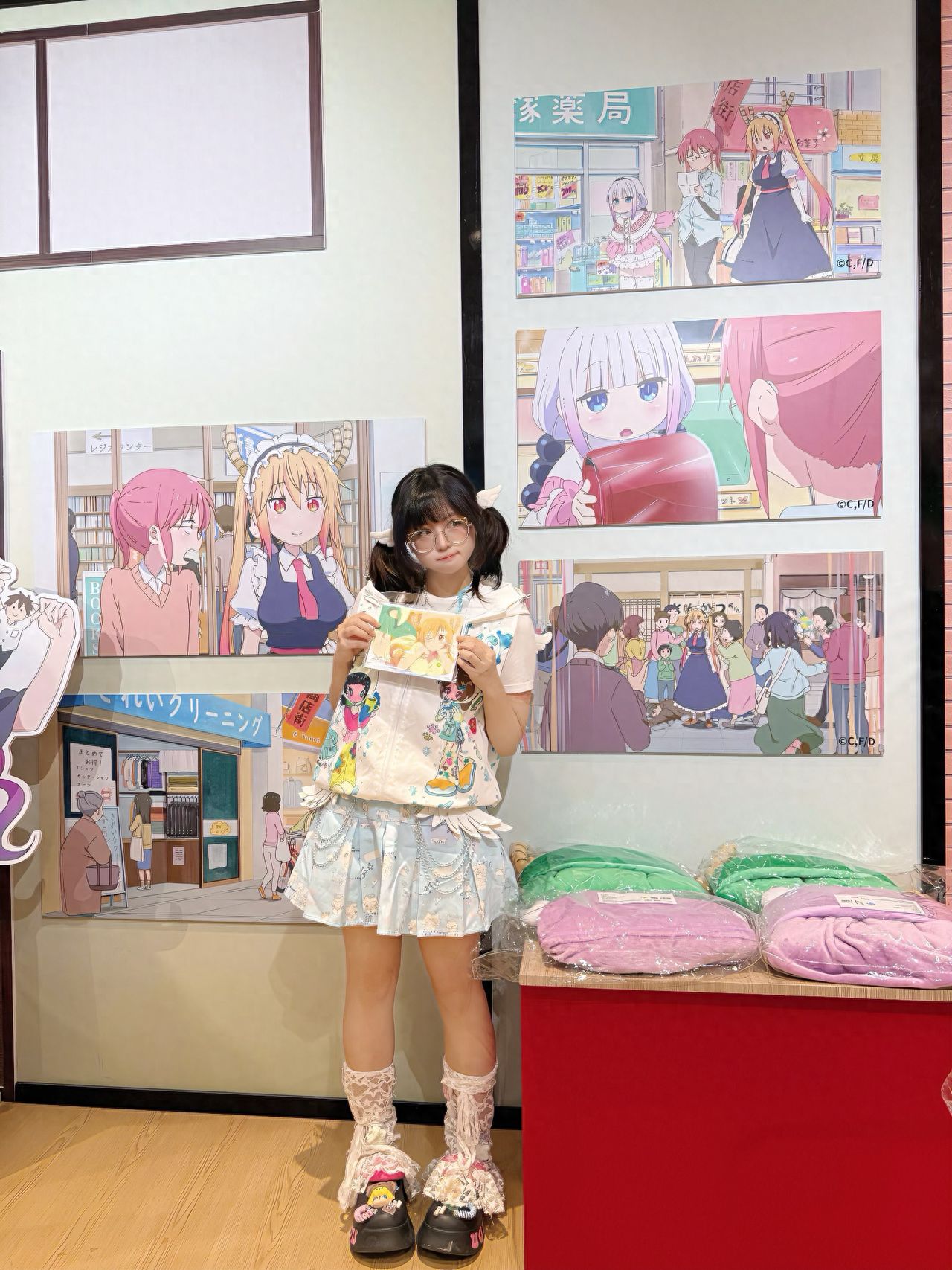 Photo by Chaoyang Joy City - The Wall of Images from Kobayashi's Dragon Maid
