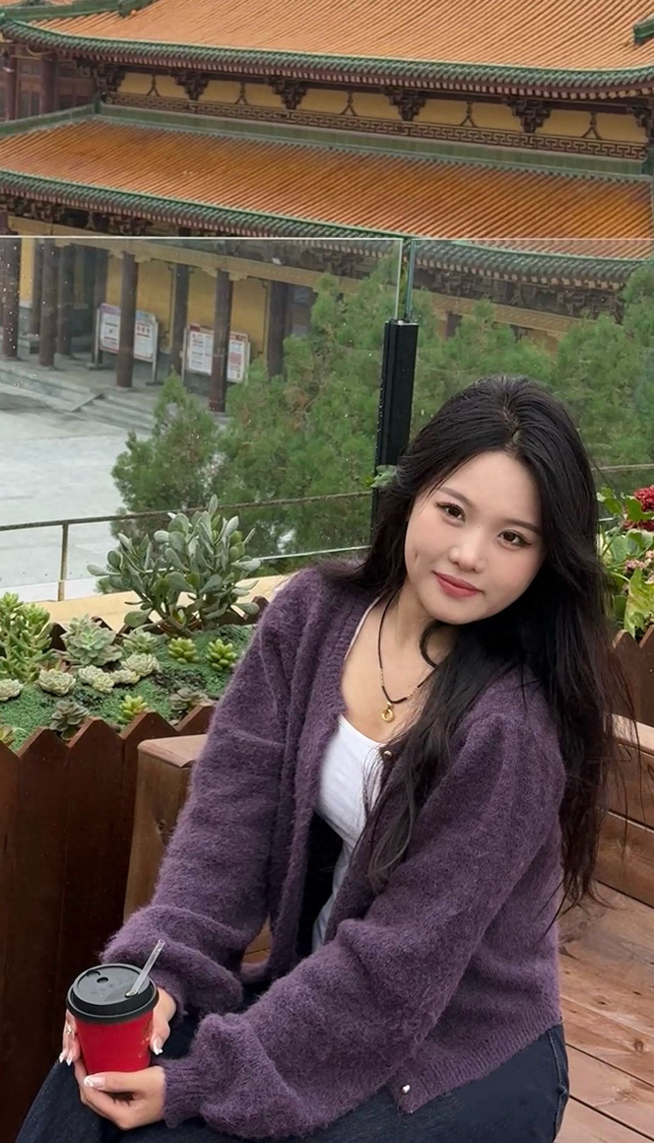 Photo by Beijing Huguo Temple - Take a photo with wooden chairs and architecture.