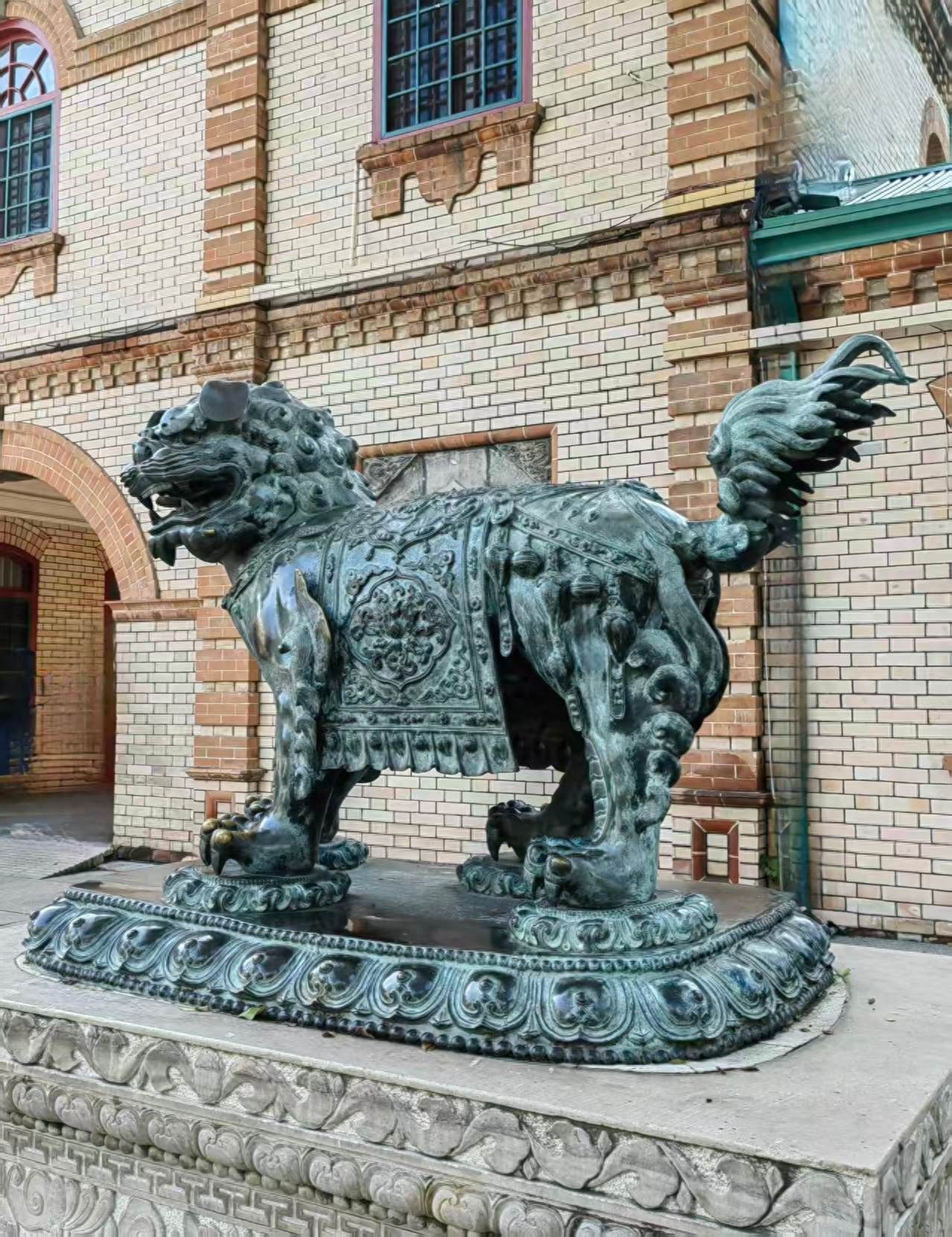 Beijing Zoo - Bronze Lion Sculpture — photo spot in Beijing Zoo  , China