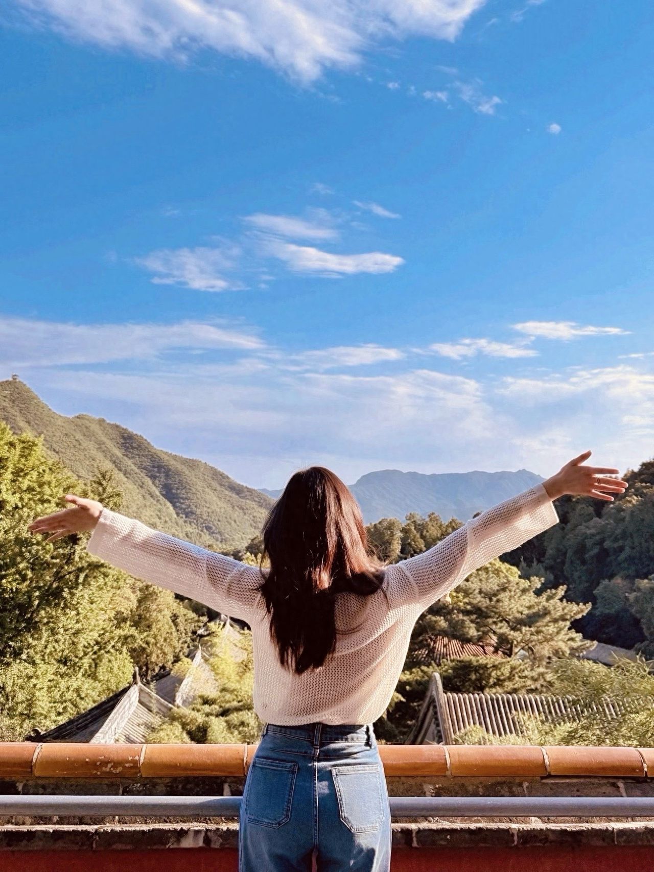 Photo by Tanzhe Temple - Mountain View and Temple Architecture Roof