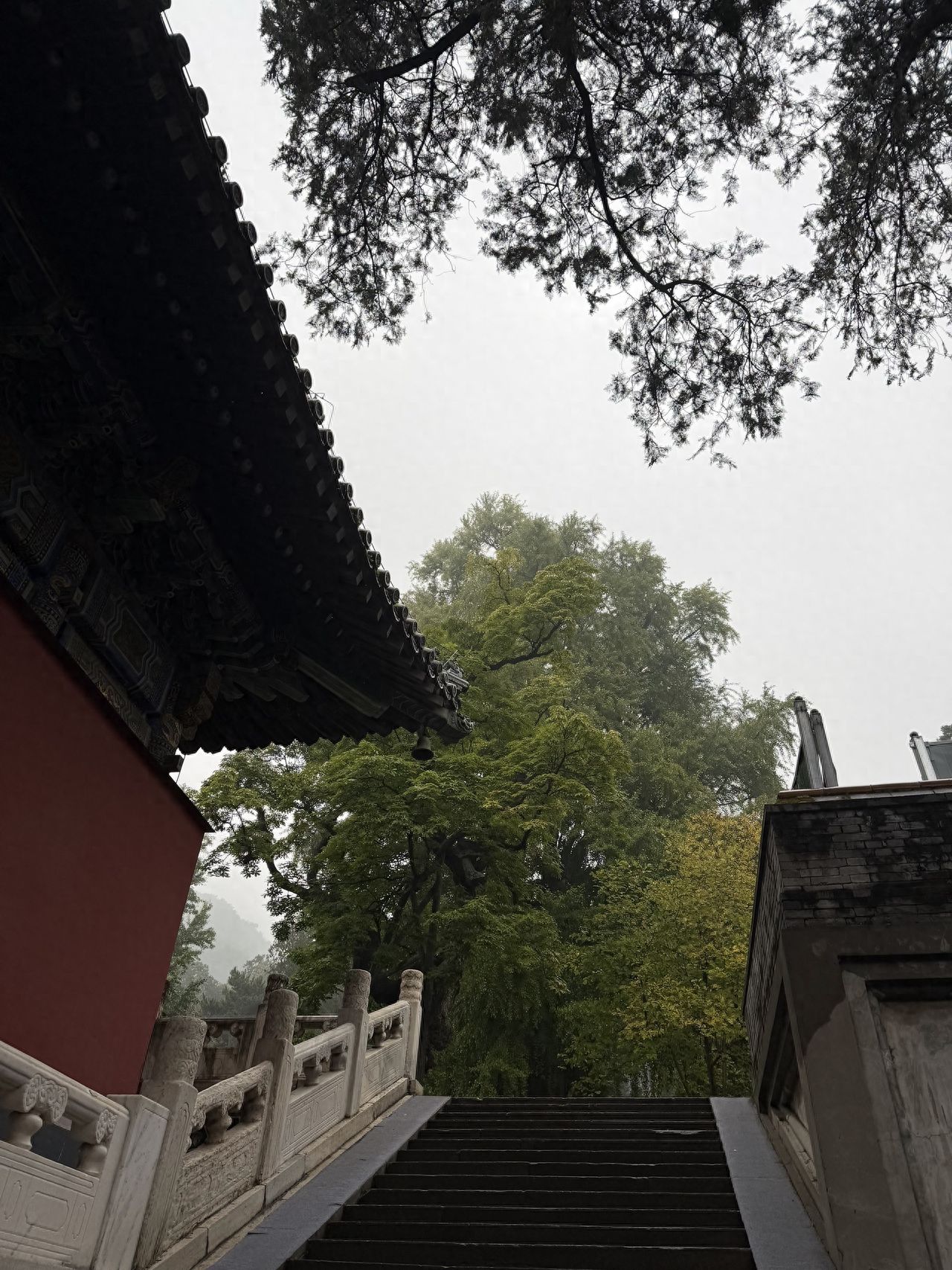 Photo by Tanzhe Temple - Red Walls, Stone Steps, and Ancient Trees
