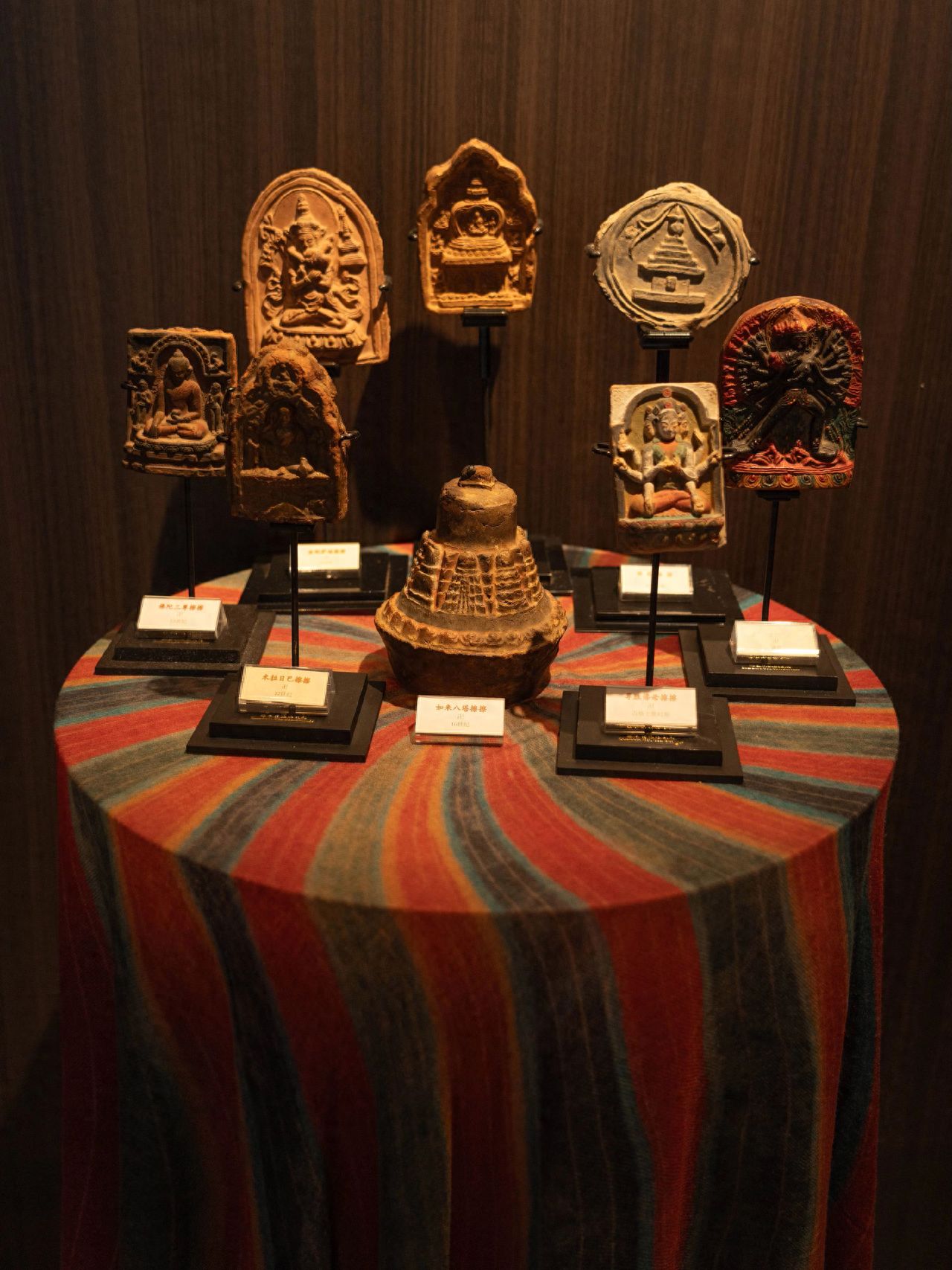 Photo by Tanzhe Temple - Round Table with Various Buddhist Exhibits