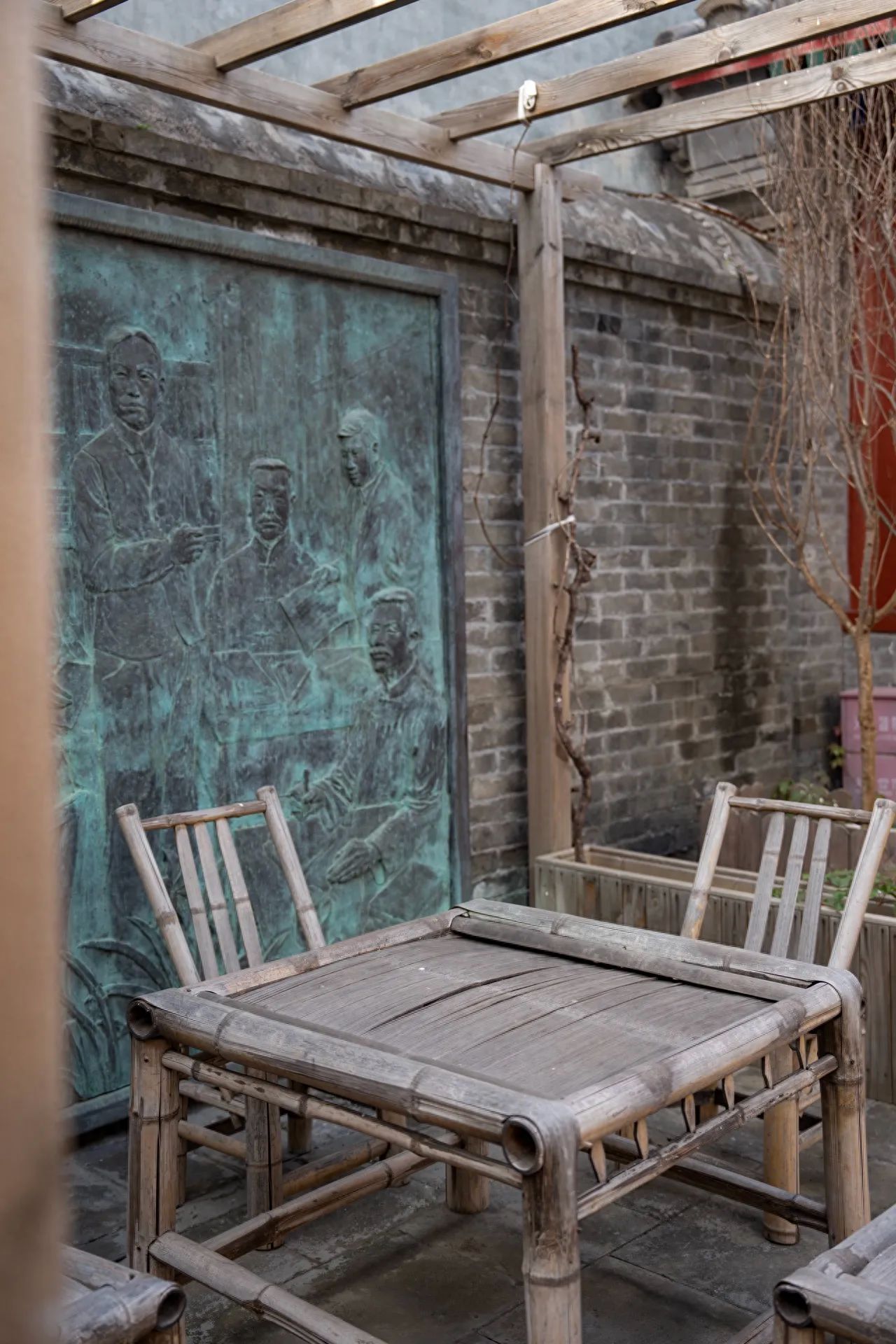 Photo by May Fourth Street - Chen Duxiu's Former Residence Bamboo Table