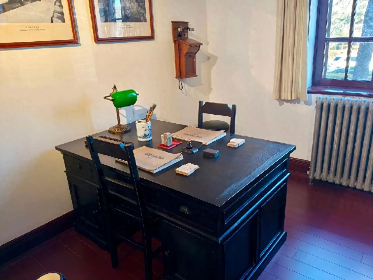 Photo by May Fourth Street - Chen Duxiu's former residence, indoor desk
