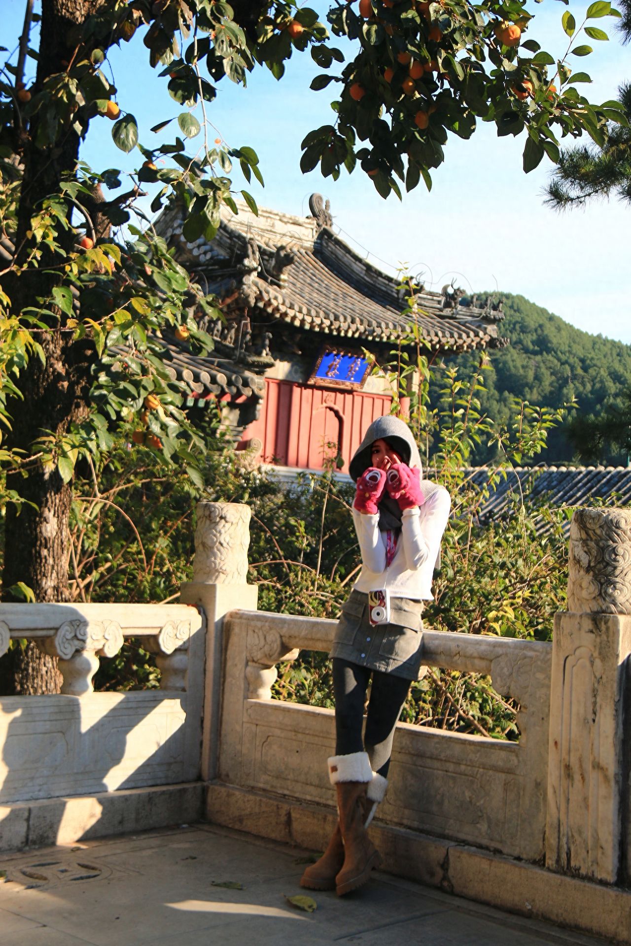 Photo by Tanzhe Temple - Group photo with stone bridge architecture and mountain forest scenery