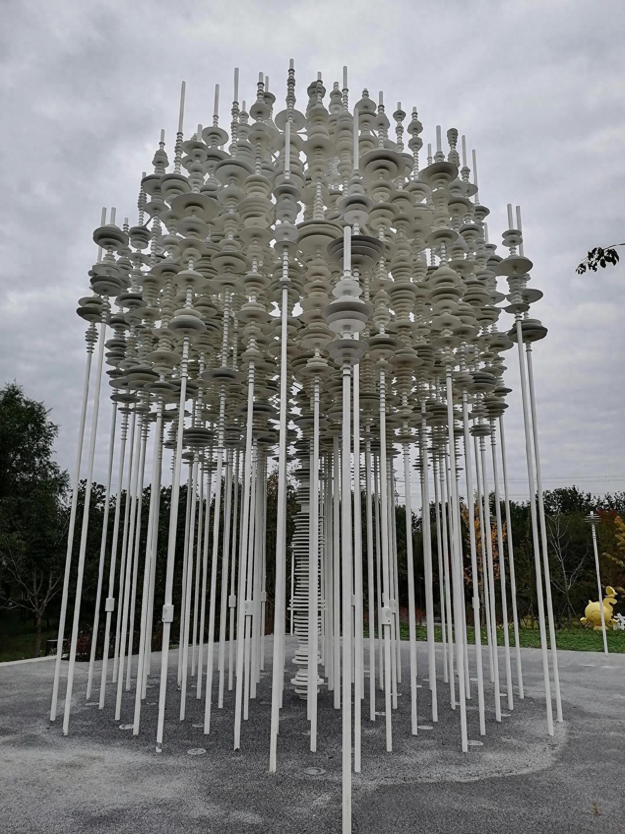 Photo by Wenyu River Park - White Art Installation