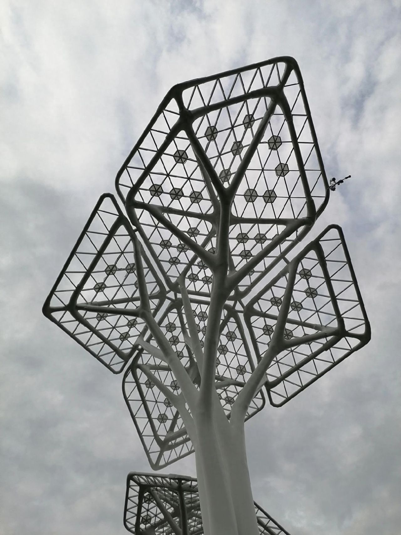 Beijing Wenyu River Park - Close-up of Characteristic Tree-like Metal Structure — photo spot in Beijing Wenyu River Park  , China