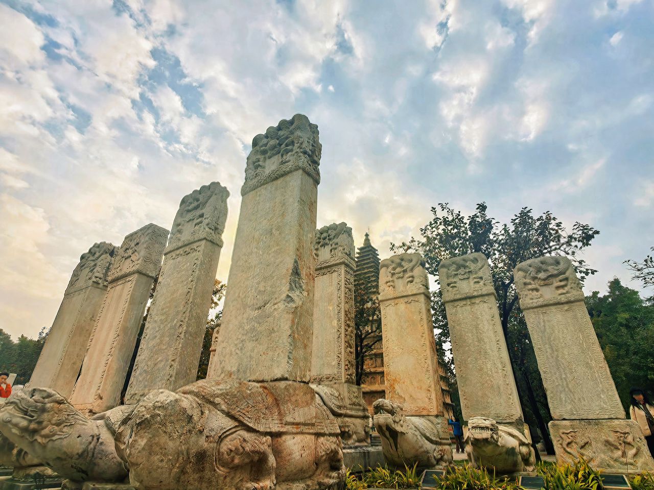 Photo by Beijing Stele Art Museum - Upward Shot of Turtle-Backed Stone Stele