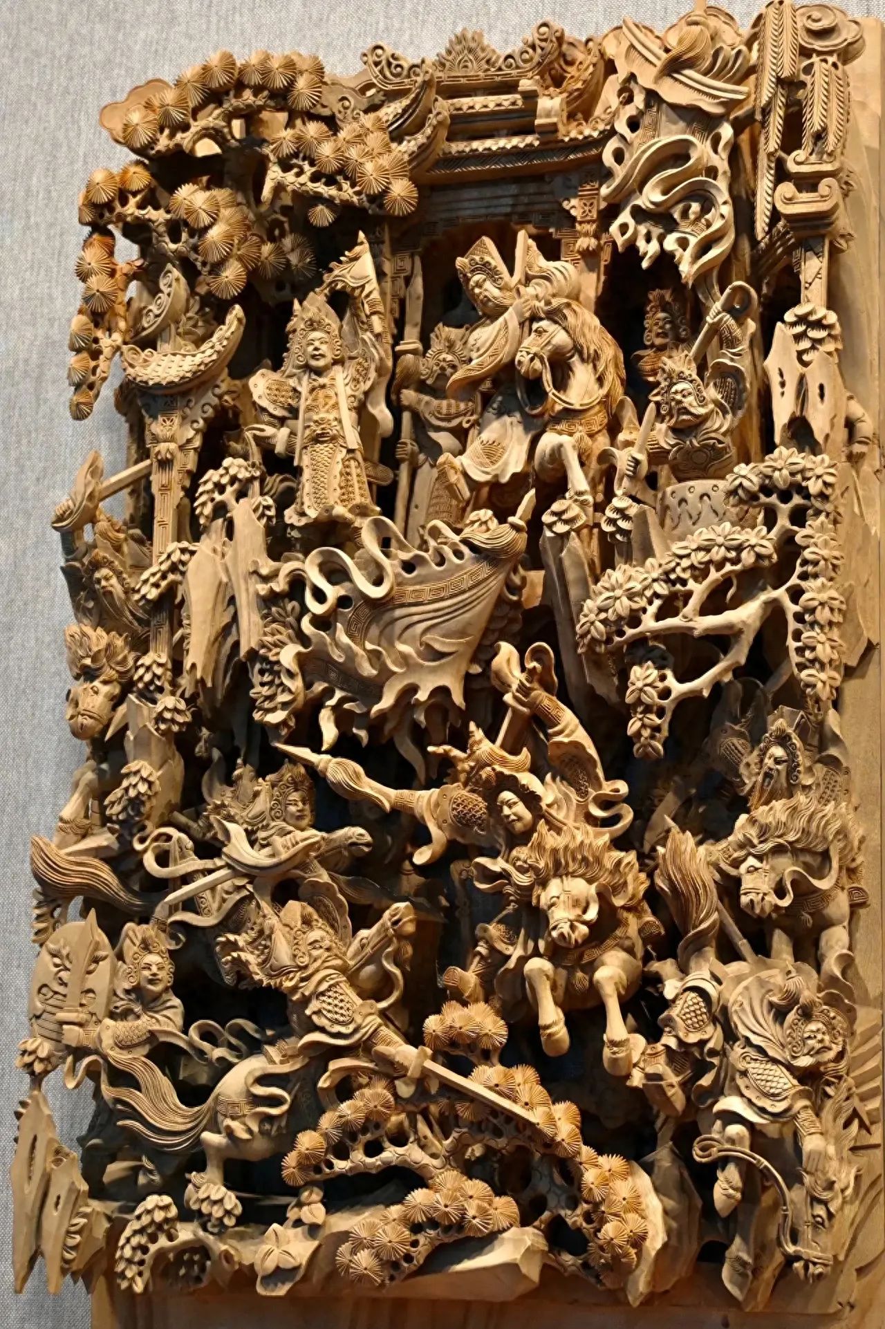 Photo by China National Arts and Crafts Museum - Wood Carving Exhibition