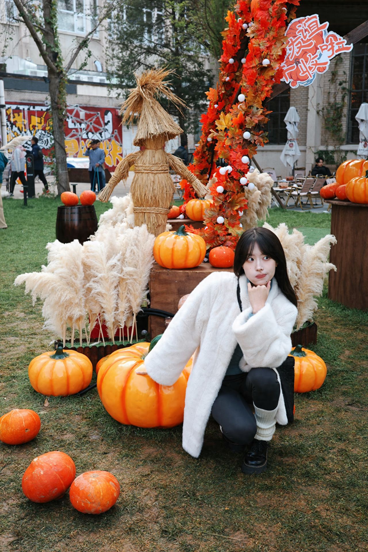 Photo by Beijing Friendship Store - Scarecrow and Pumpkin Models
