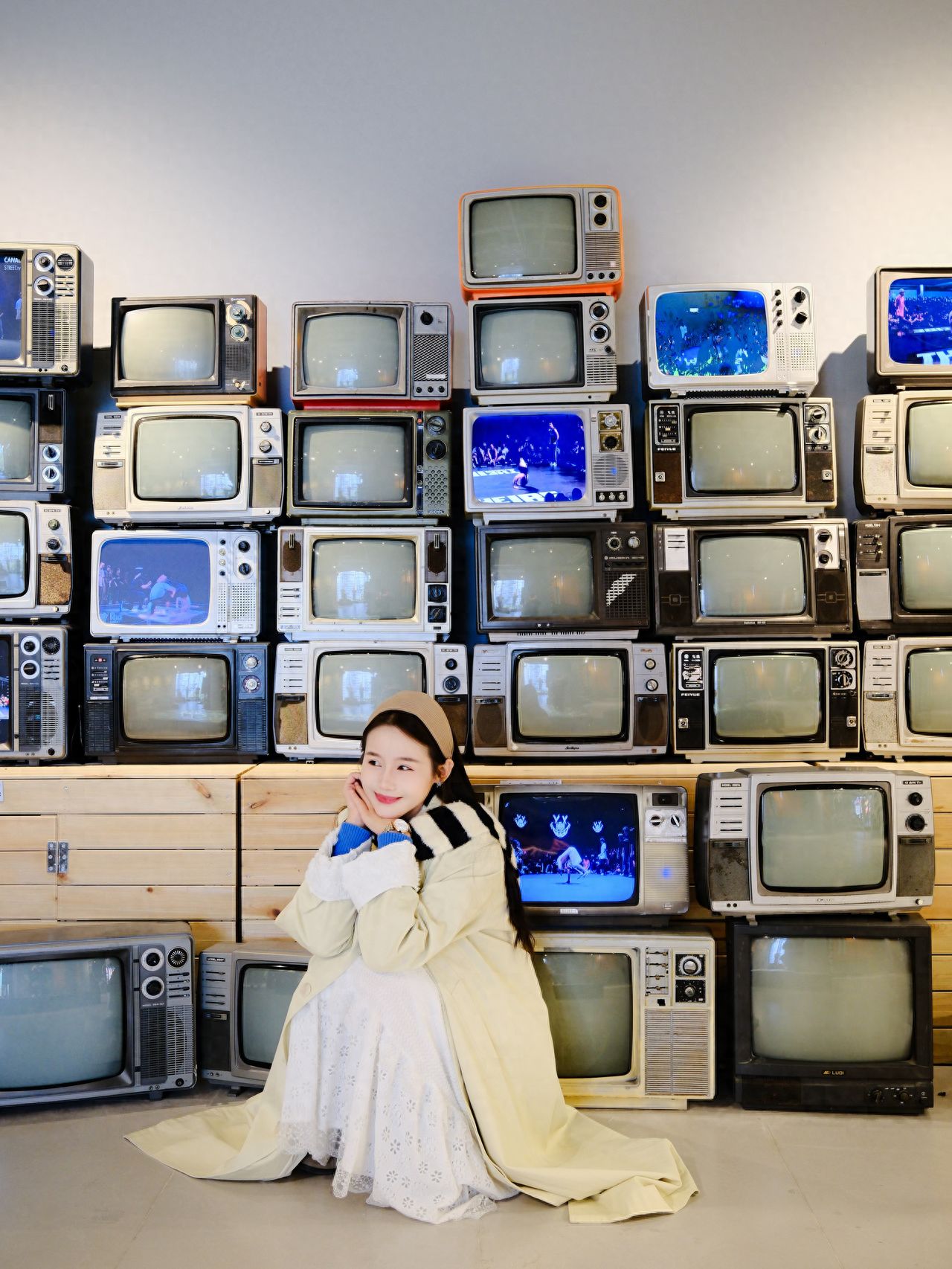 Photo by Shougang Park - in front of the TV Wall