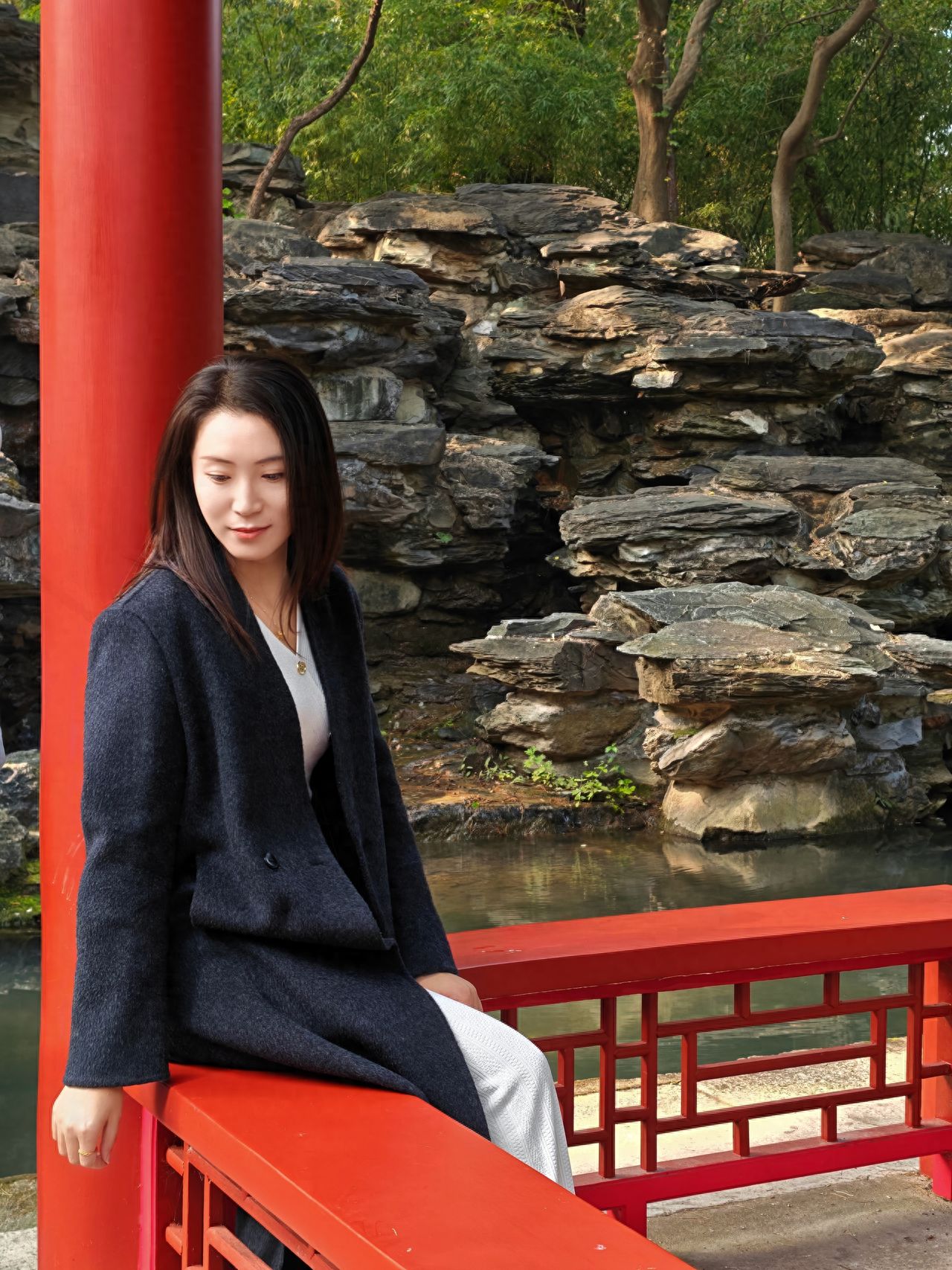 Photo by Fragrant Hills Park Red Pavilion Rockery