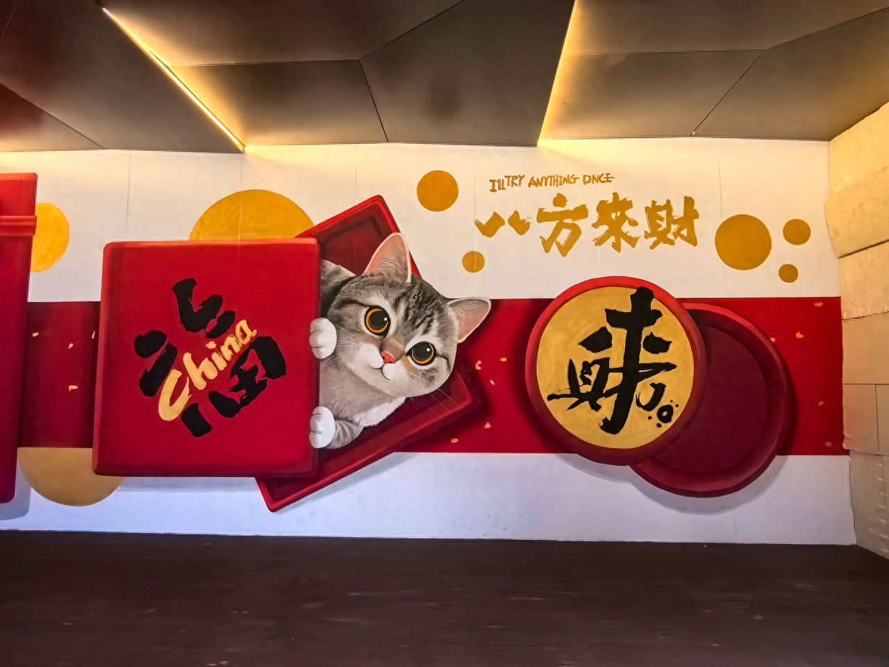 Da Ji Alley - Auspicious Cat Mural Attracting Fortunes from All Directions — photo spot in Daji Lane  , China