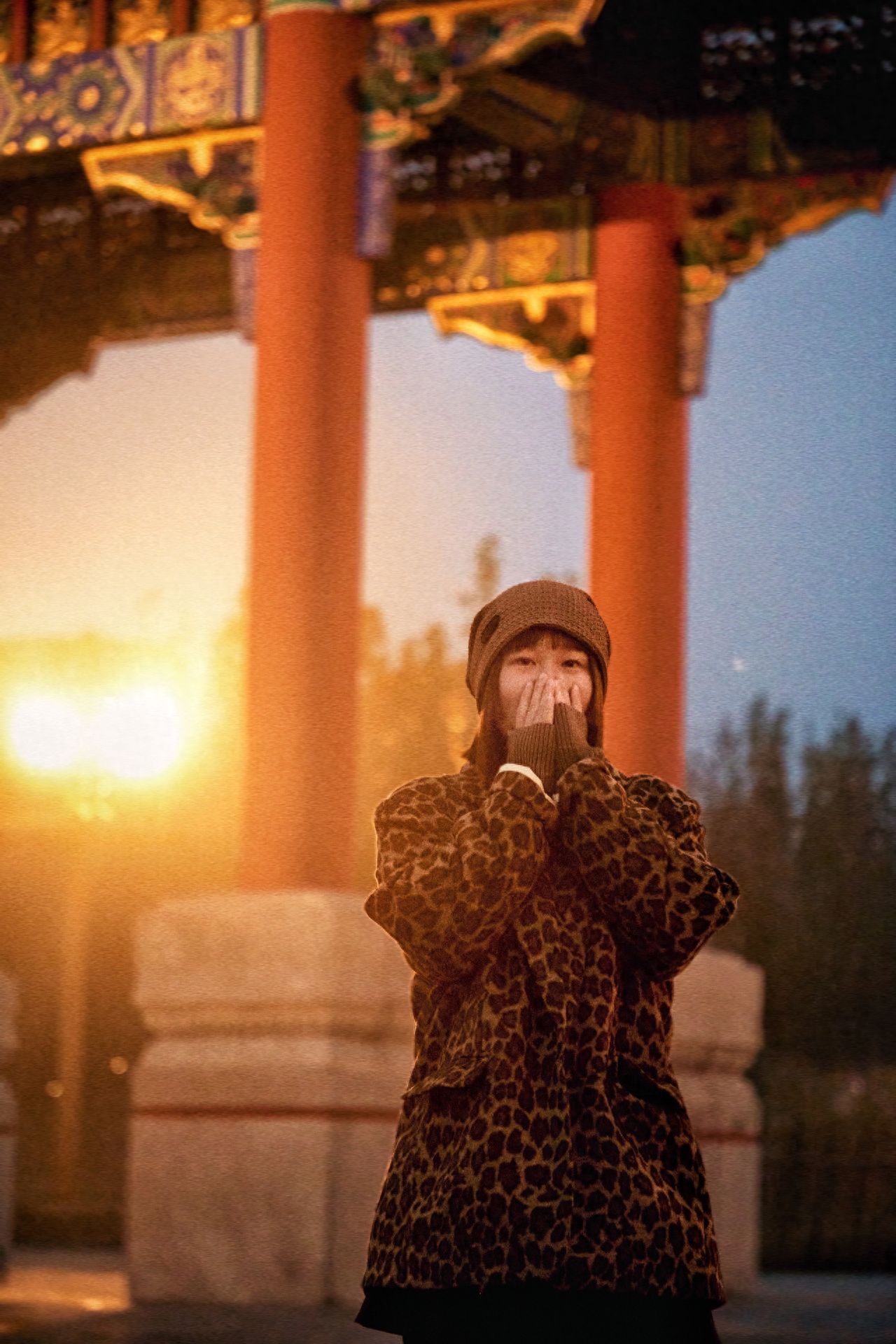 Photo by Nanhai Zi Park in Beijing - In front of the Red Pillars