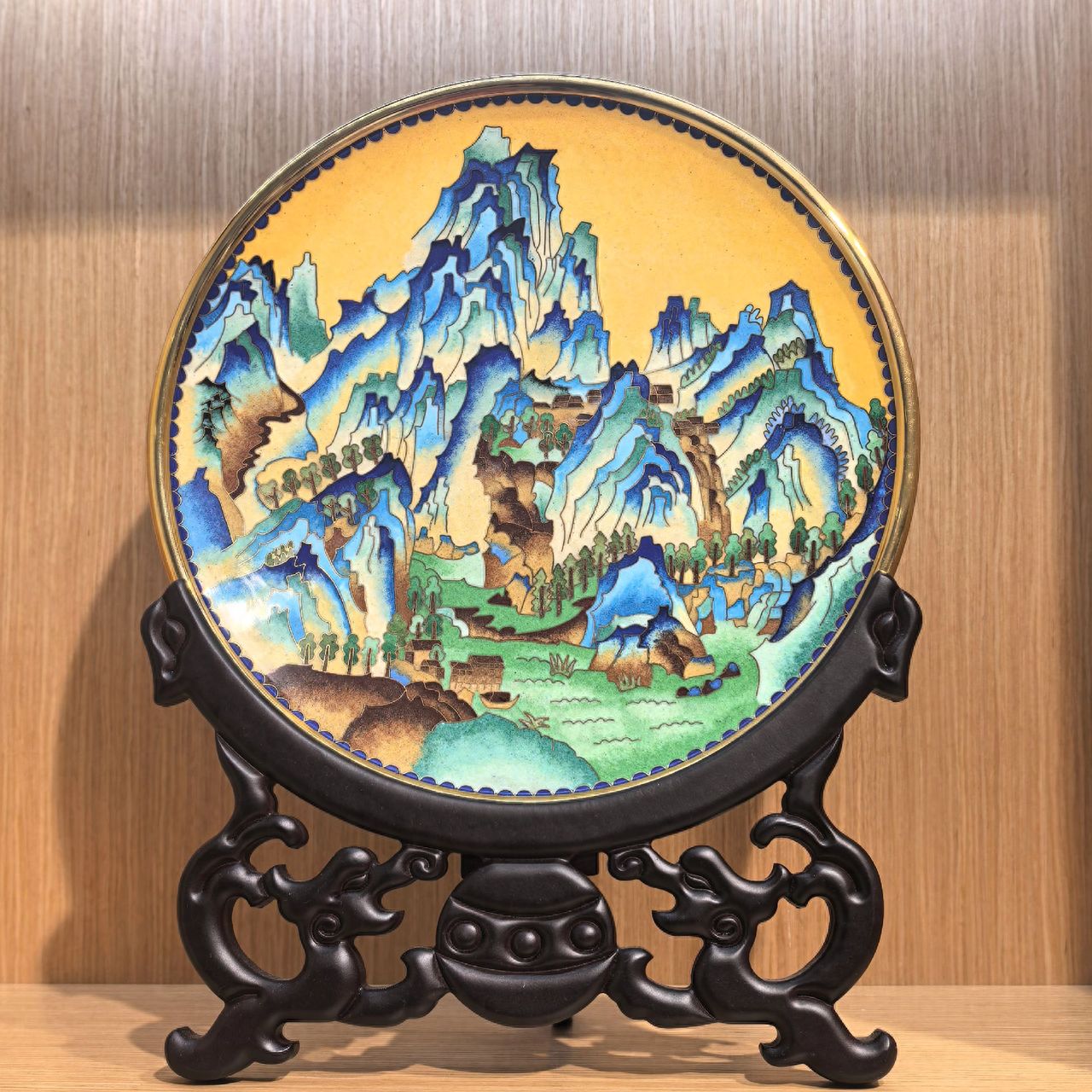 Photo by Qianmen Street, Beijing - Exhibit of Landscape Pattern Plates