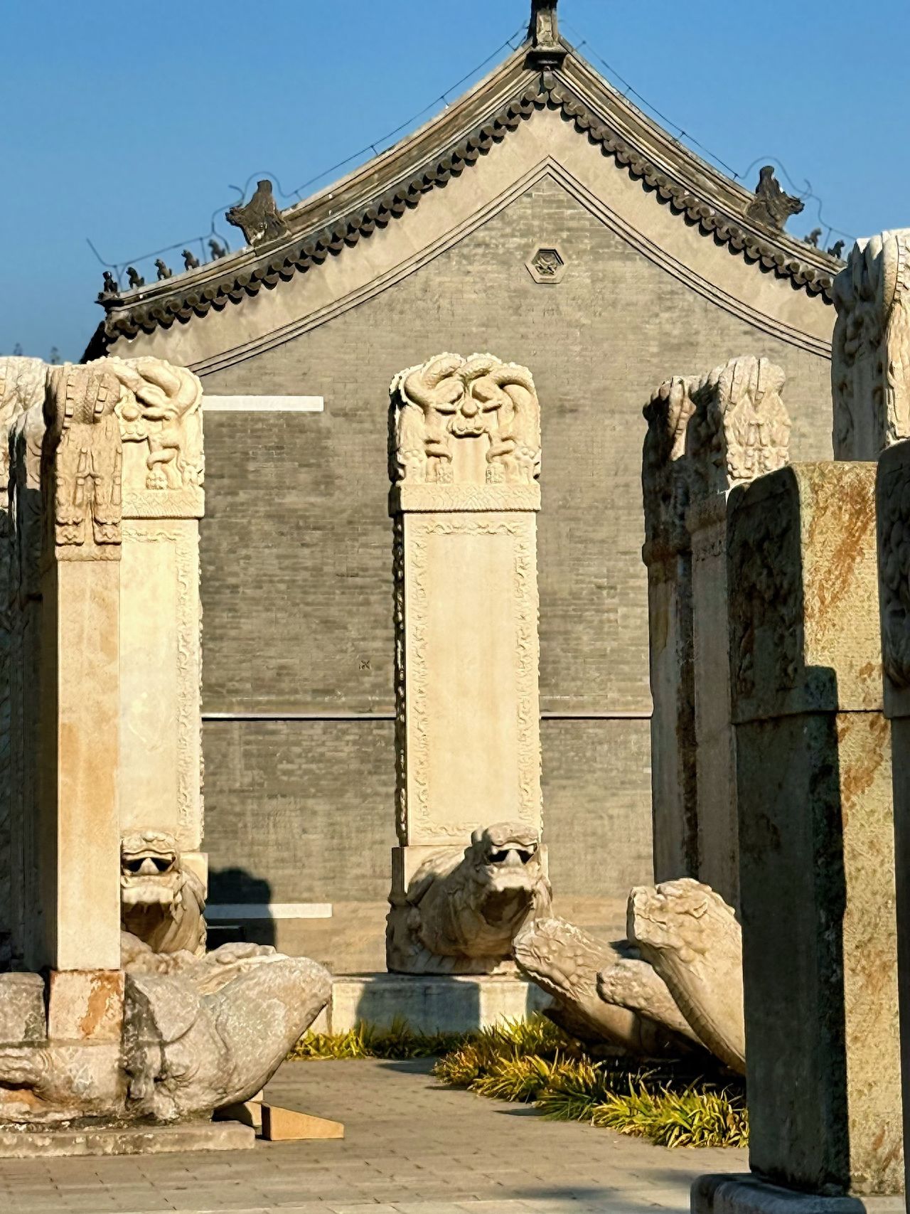 Photo by Beijing Five Pagodas Temple - Stone Animal Inscriptions, Stone Steles, and Brick Wall Architecture