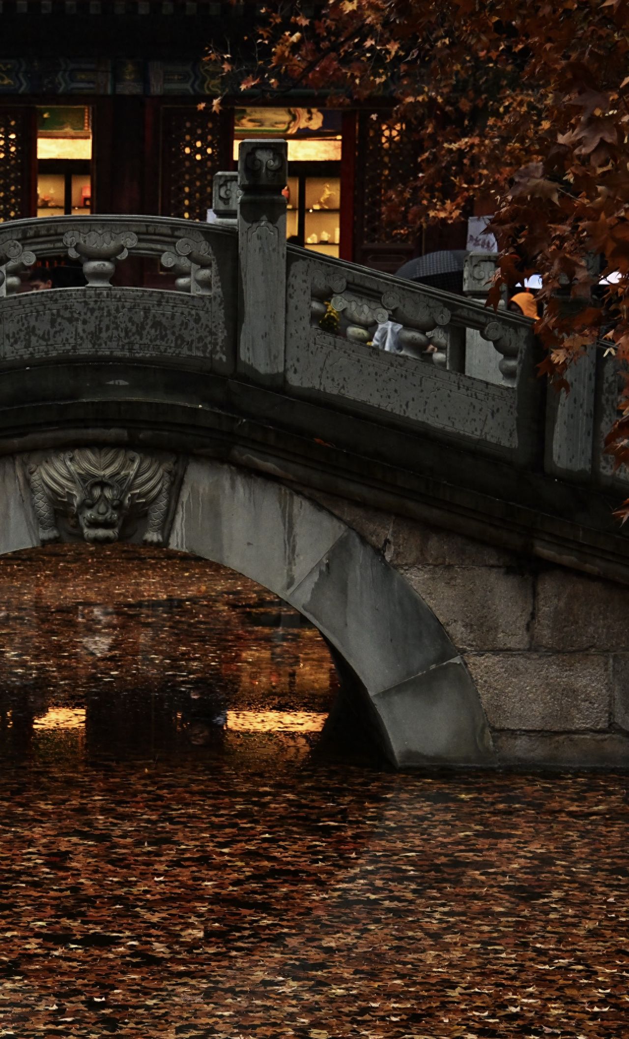 Photo by Beijing Xiangshan Park - Stone Bridge and Autumn Leaves