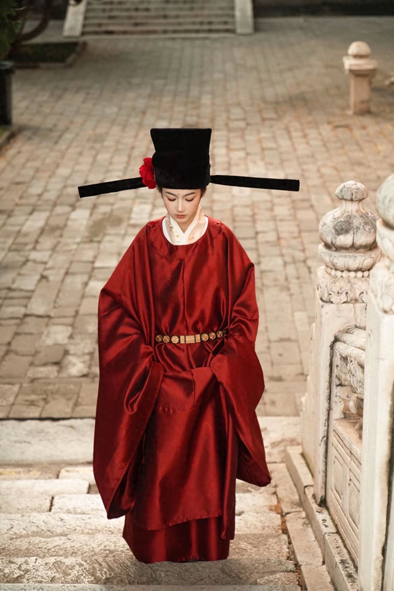 Photo by Beijing Confucius Temple - Take a photo with the stone railings by the steps.
