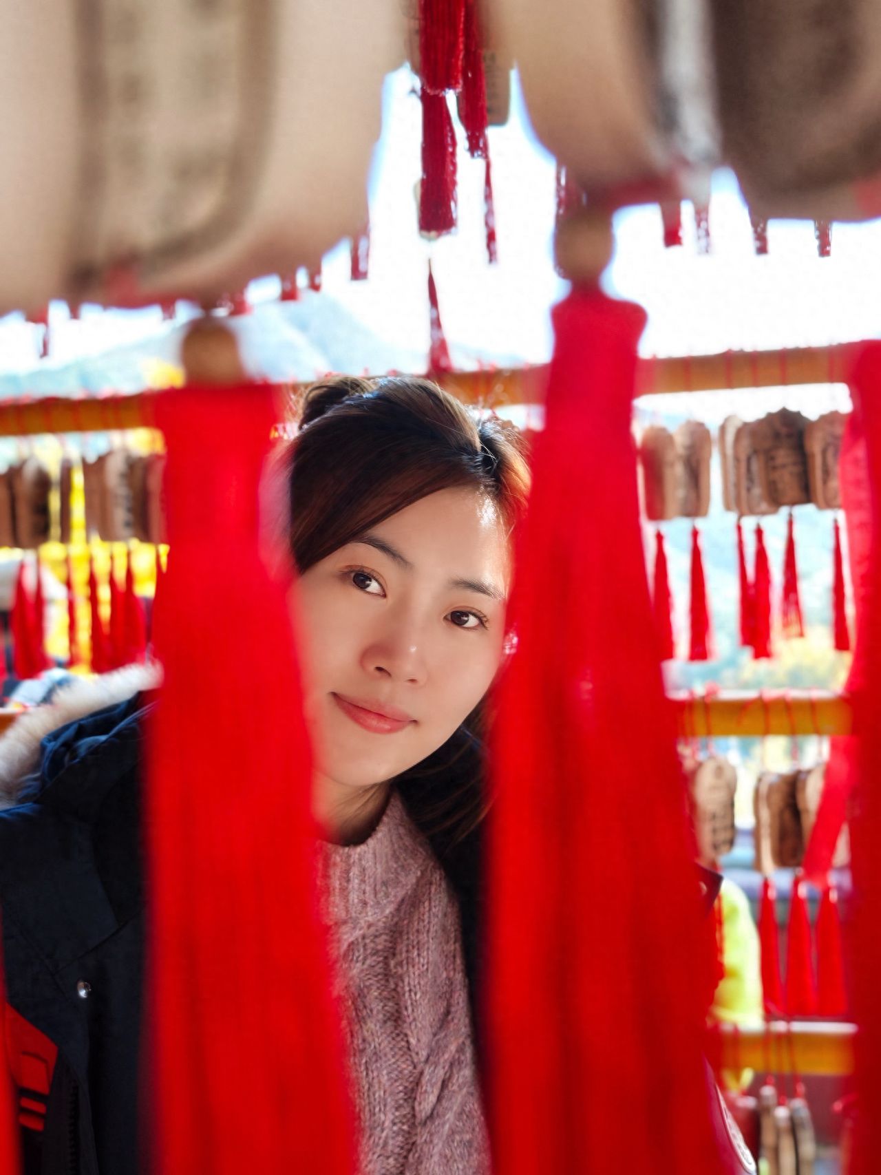 Photo by Beijing Tanzhe Temple - Taking a Photo with a Blessing Placard